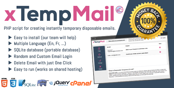 xTempMail - Temporary, Disposable Mail 