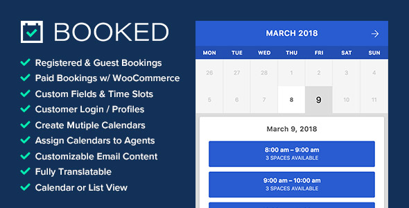 Booked v2.3.5 - Appointment Booking for WordPress