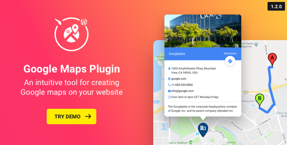 WP Google Maps v1.2.0 - Map Plugin for WordPress