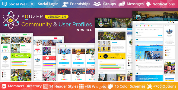 Youzer v2.1.0 - Buddypress Community & User Profiles