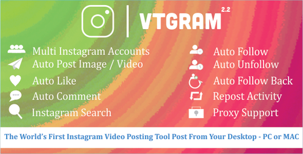 VTGram v2.2 - Instagram Tool For Marketing