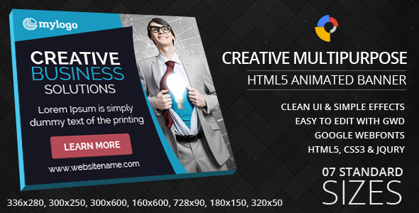 Creative Multipurpose - HTML5 Animated Banner