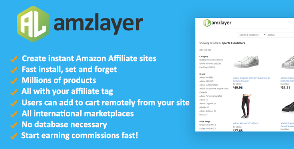 Amzlayer v1.10 - Amazon Affiliate Sites Builder
