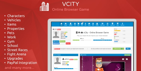 vCity - Create Your Own Browser Game