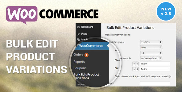 Woocommerce Bulk Edit Product Variations & Prices v2.7