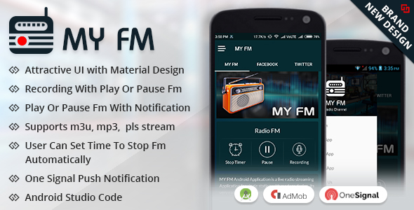 MY FM - Live Streaming Android App