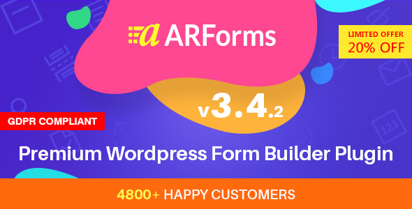 ARForms v3.4.2 - Wordpress Form Builder Plugin