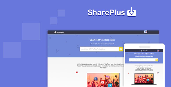Shareplus v2.1 - Video Downloader from youtube, facebook,instagram and video search