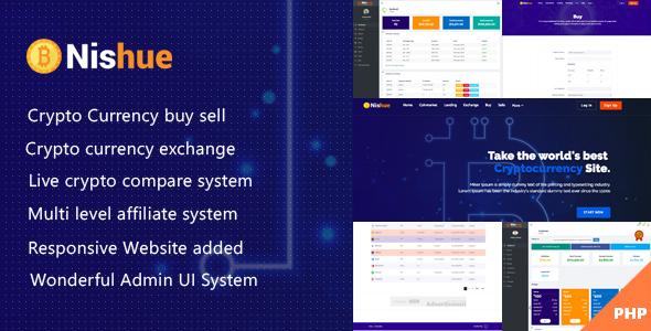 Nishue v1.3 - CryptoCurrency Buy Sell Exchange and Lending with MLM System