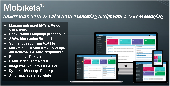 Mobiketa v4.0.1 - Complete Mobile Marketing Script with Bulk SMS