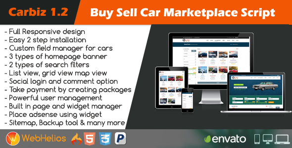 Carbiz v1.2 - Buy Sell Car Marketplace Script