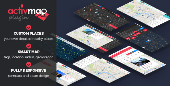 Activ'Map Nearby Places v2.0.0 - Responsive POI Gmaps