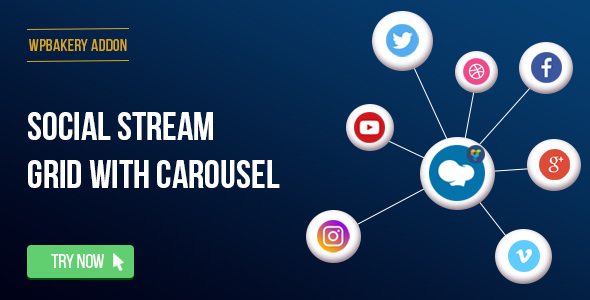 Visual Composer - Social Streams With Carousel v1.11