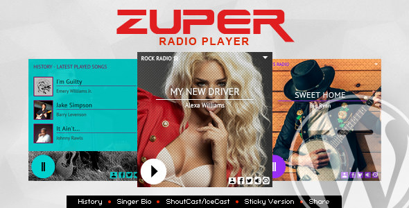 Zuper v3.4 - Shoutcast and Icecast Radio Player With History