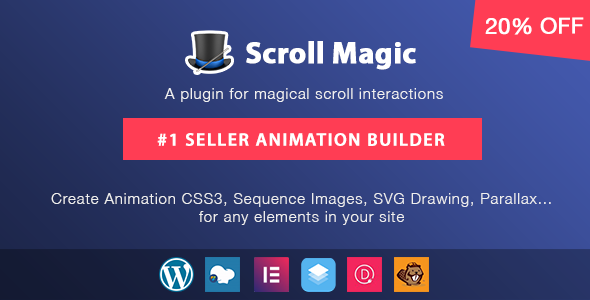 Scroll Magic v3.3.1.1 - Scrolling Animation Builder Plugin