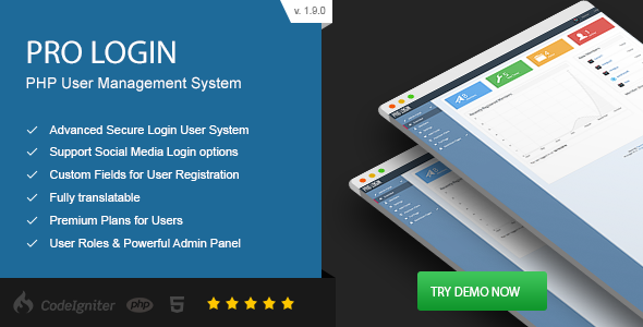 Pro Login v1.9.0 - Advanced Secure PHP User Management System