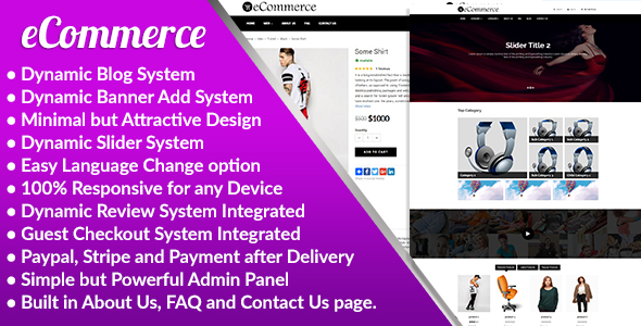 eCommerce - Responsive Ecommerce Business Management System