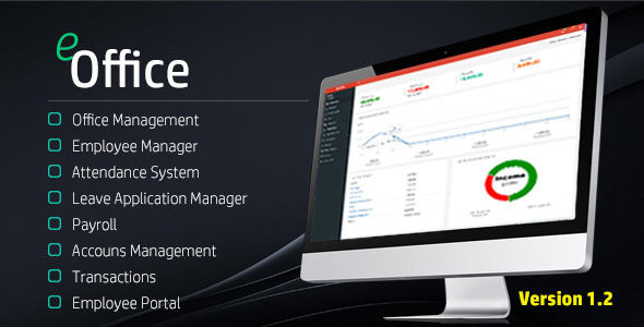eOffice CRM v1.2 - (Accounts, HRM, Inventory, Sales)