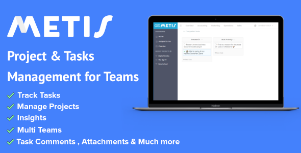 Metis v1.1.2 - Team Collaboration and Project Management Platform