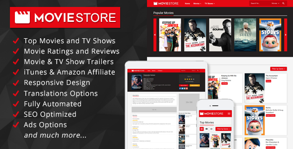 MovieStore v1.1 - Movies and TV Shows Affiliate Script