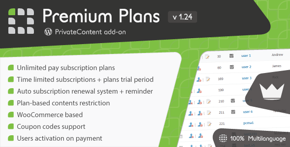 PrivateContent - Premium Plans add-on v1.24