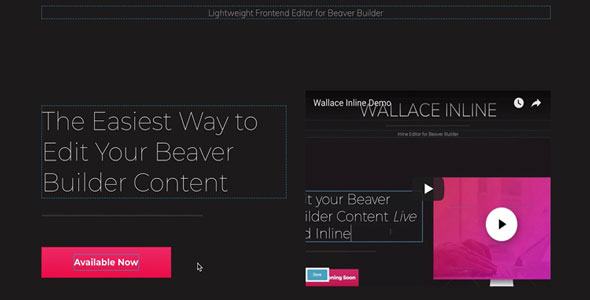 Wallace Inline v1.1.7 - Front-end editor for Beaver Builder