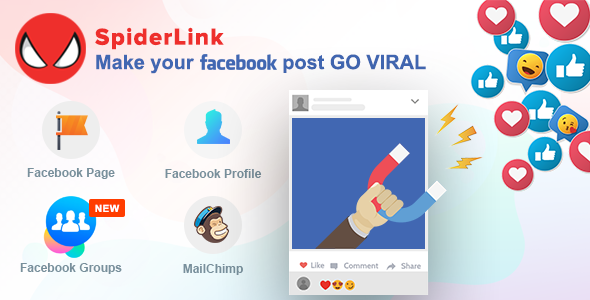 Facebook SpiderLink v2.0 - Make Your Facebook Post GO VIRAL