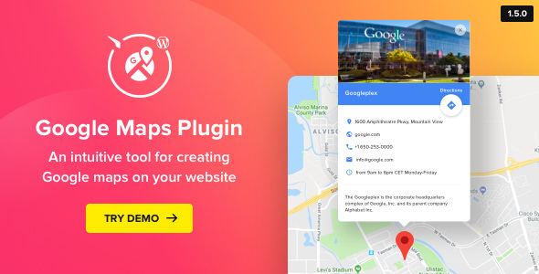WP Google Maps v1.5.0 - Map Plugin for WordPress