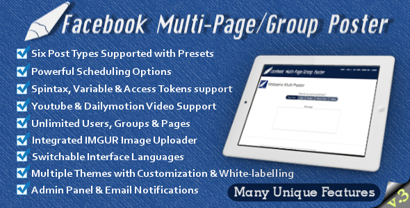 Facebook Multi-Page/Group Poster v3.83