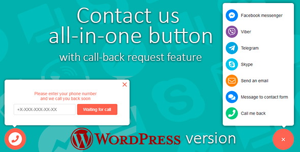 Contact us v1.0.3 - All-in-one button with callback request
