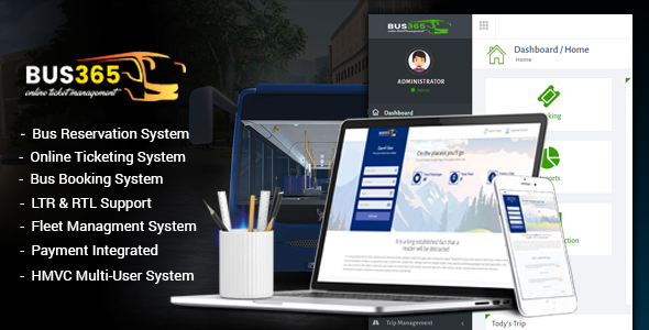 Bus365 v5.2 - Bus Reservation System with Website
