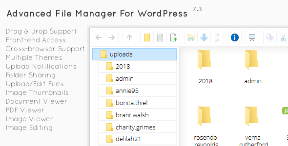 File Manager Plugin For Wordpress v7.3