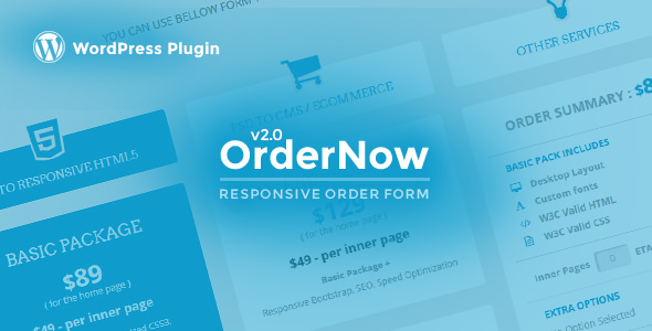 OrderNow v2.0.4 - Responsive PHP Order Form