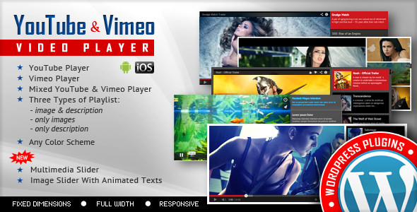 Youtube Vimeo Video Player and Slider v3.0.1