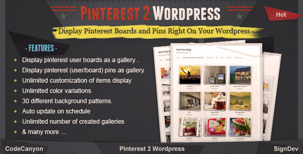 Pinterest to WordPress Plugin v1.1.0
