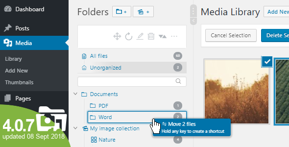 WP Real Media Library v4.0.7 - Media Categories / Folders