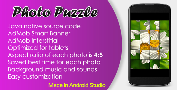 Photo Puzzle Game with AdMob 