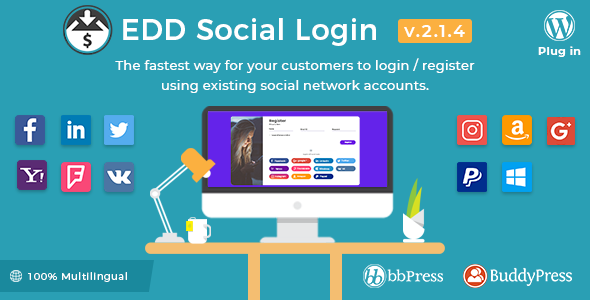 Easy Digital Downloads - Social Login v2.1.4