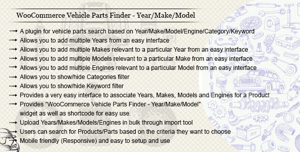 WooCommerce Vehicle Parts Finder v2.8