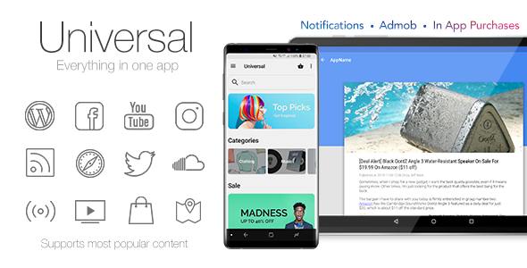 Universal v4.4 - Full Multi-Purpose Android App