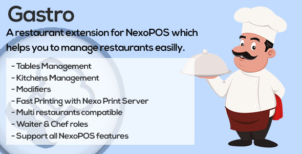 Gastro v2.3.21 - Restaurant Extension for NexoPOS 