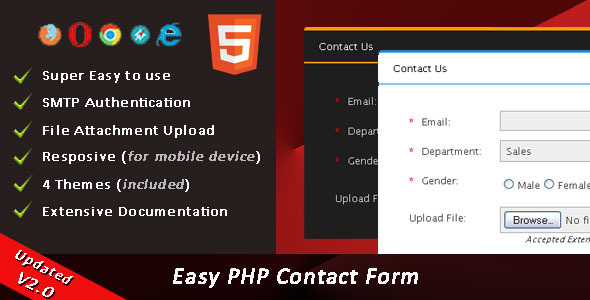 Easy PHP Contact Form Script v2.3