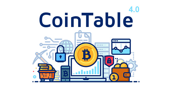 Coin Table v4.0 - Cryptocurrency Markets, ICOs & Mining CMS