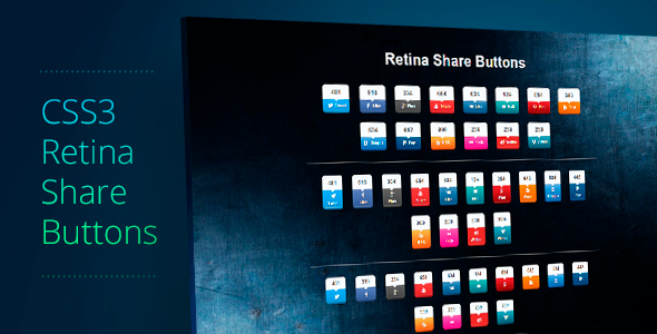Retina Share Buttons v1.1