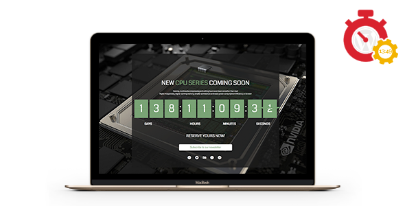 Responsive Coming Soon Landing Page for Wordpress
