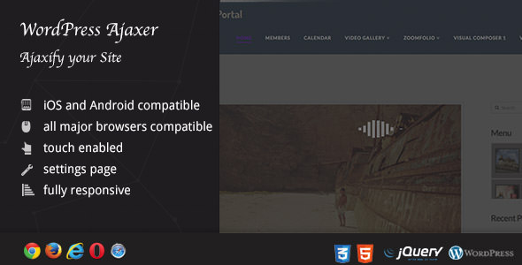Ajaxer v1.05 - Ajaxify Your WordPress Site and Comments