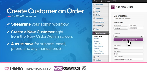 Create Customer on Order for WooCommerce v1.34