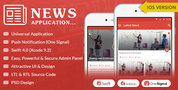 iOS News App - Swift4 