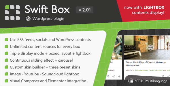 Swift Box v2.01 - Wordpress Contents Slider and Viewer