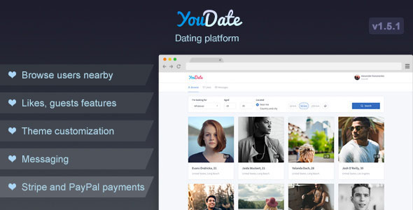 YouDate v1.5.1 - Dating Script
